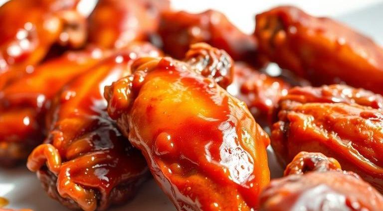 cooked chicken wings