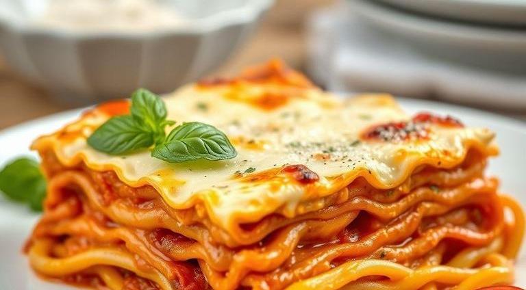 cooked lasagna