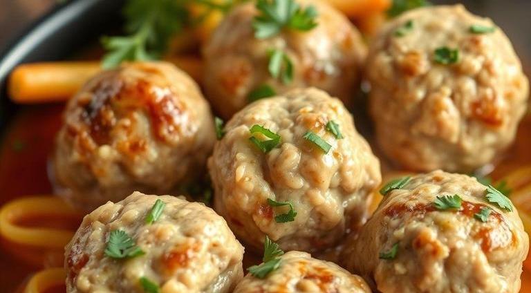 cooked turkey meatballs