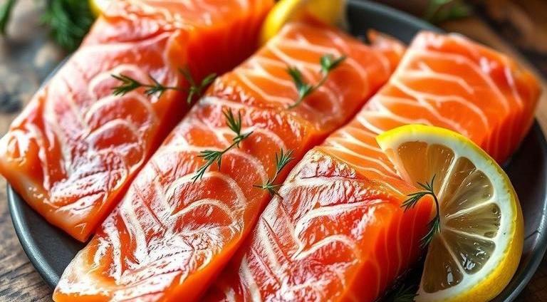 fresh smoked salmon