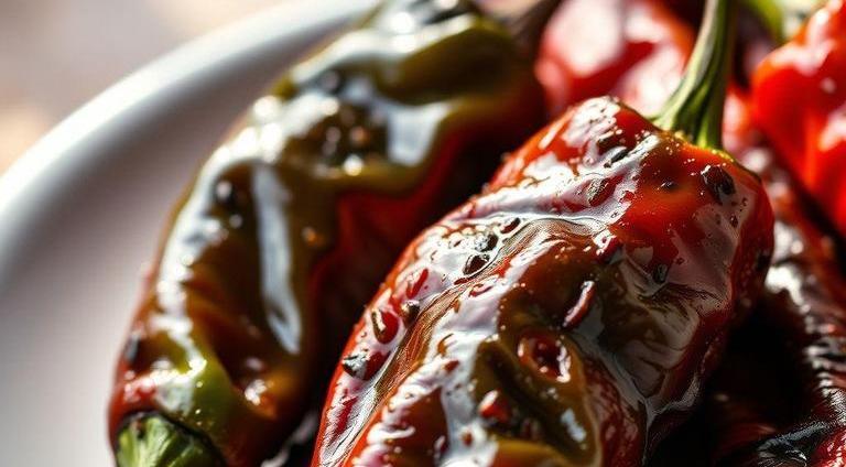 roasted chili peppers