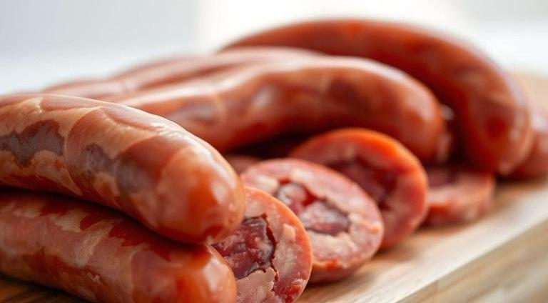 uncooked sausage